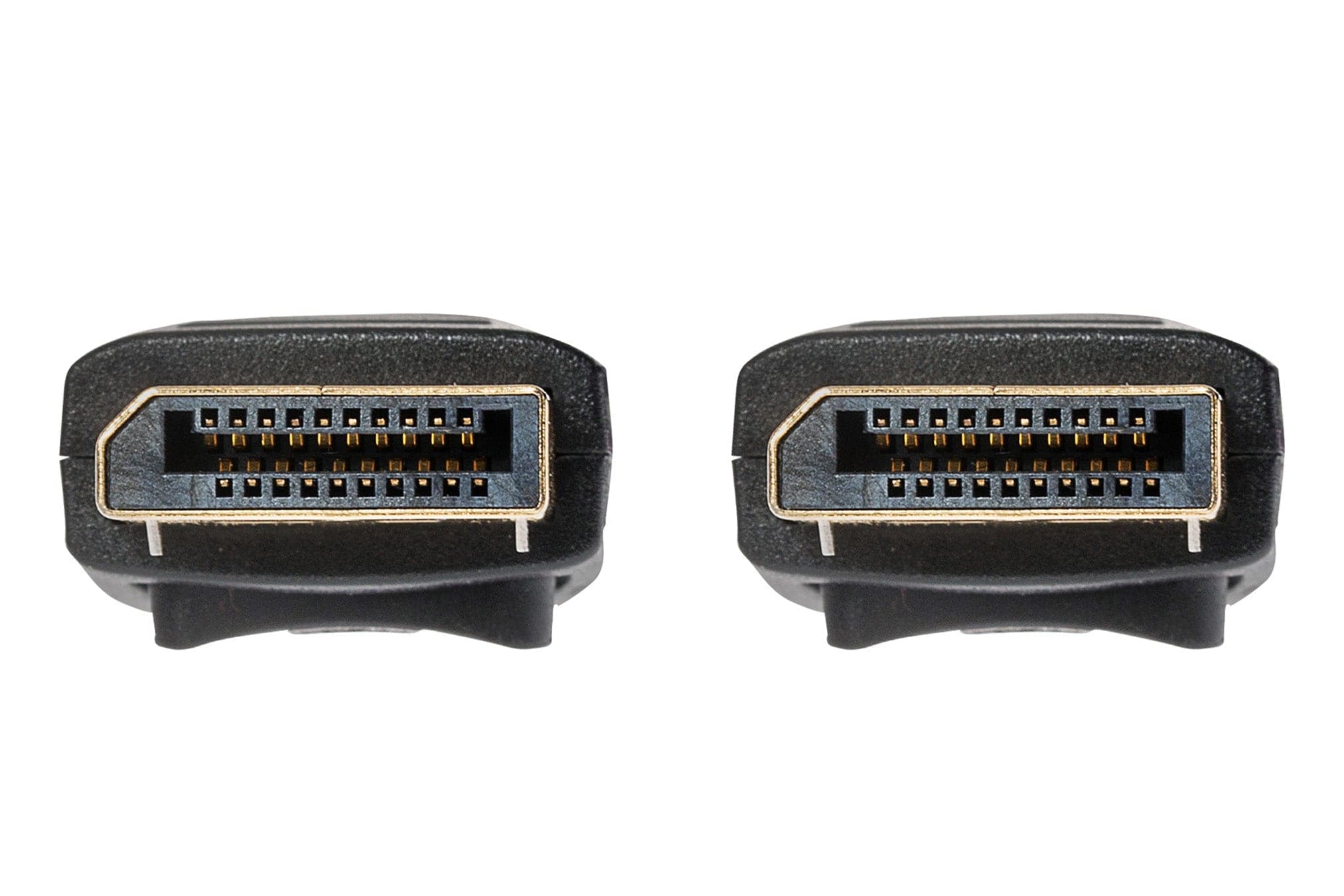 Maplin Lockable 4K Ultra HD DisplayPort Cable - Black, 1m