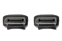 Maplin Lockable 4K Ultra HD DisplayPort Cable - Black, 1m