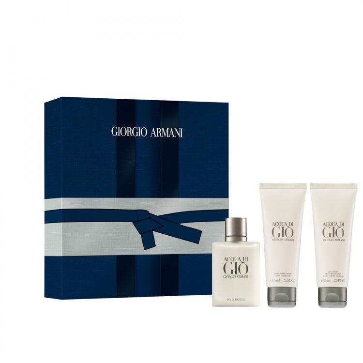 Giorgio Armani Acqua di Gio Gift Set for Men 50ml EDT + 75ml Aftershave Lotion + 75ml Shower Gel
