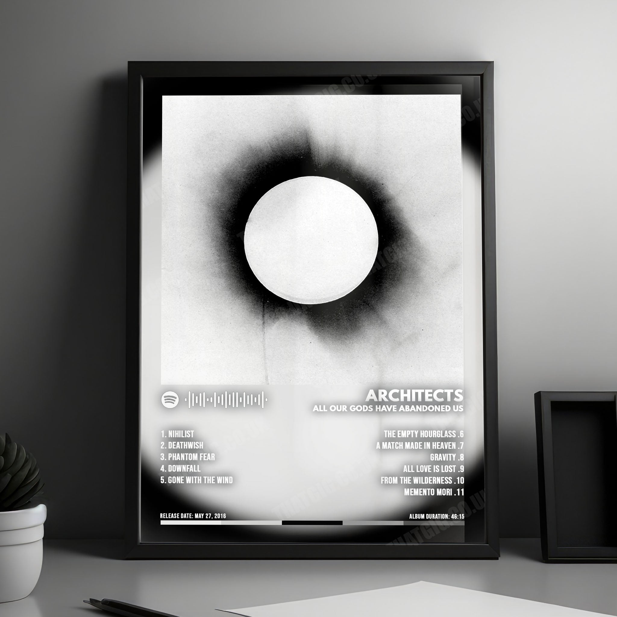 Architects "All Our Gods Have Abandoned Us" Album Cover Poster - with Complete Tracklist