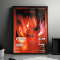The Cure "Pornography" Album Cover Poster - with Complete Tracklist