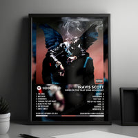 Travis Scott "Birds In The Trap Sing Mcknight" Album Cover Poster - with Complete Tracklist