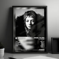 Angel Olsen "All Mirrors" Album Cover Poster - with Complete Tracklist