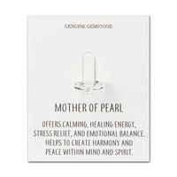 Mother of Pearl Adjustable Ring with Quote Card