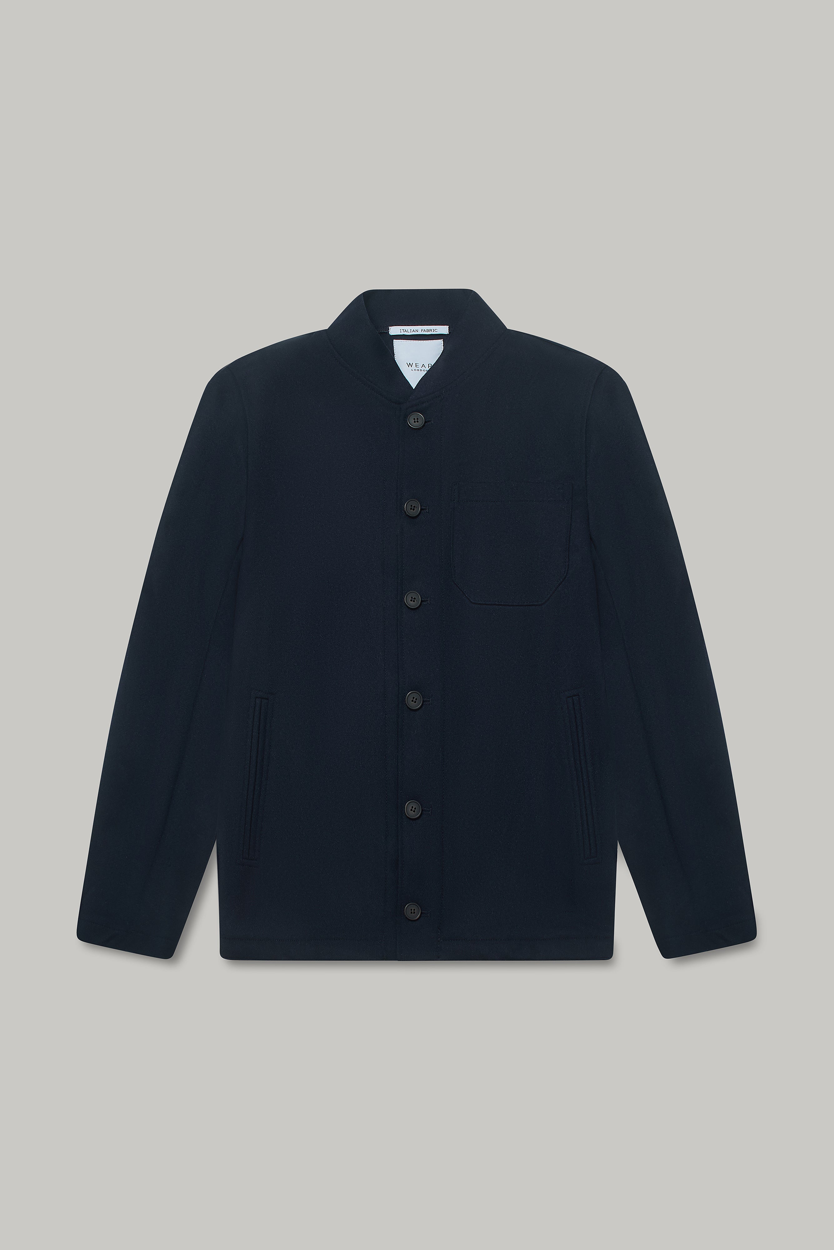 Aldgate Shacket - Navy Wool