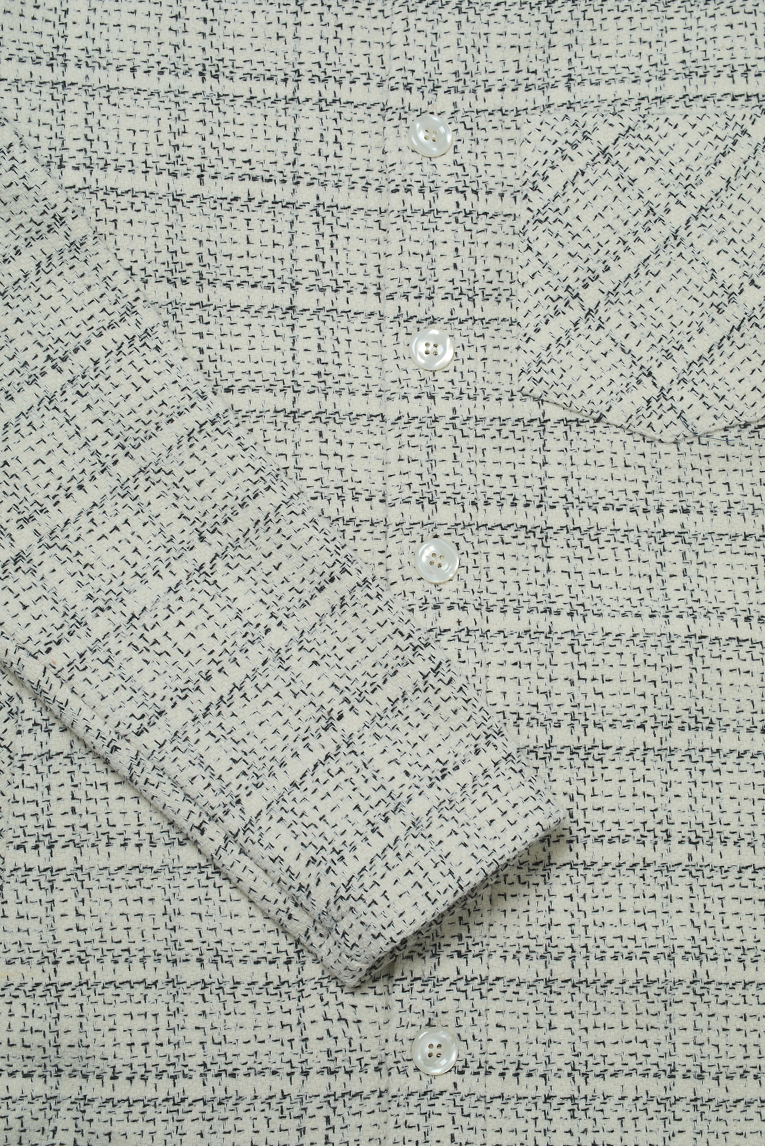 Theydon Frame Overshirt - Ecru / Black