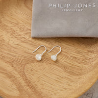 Mother of Pearl Drop Earrings with Quote Card