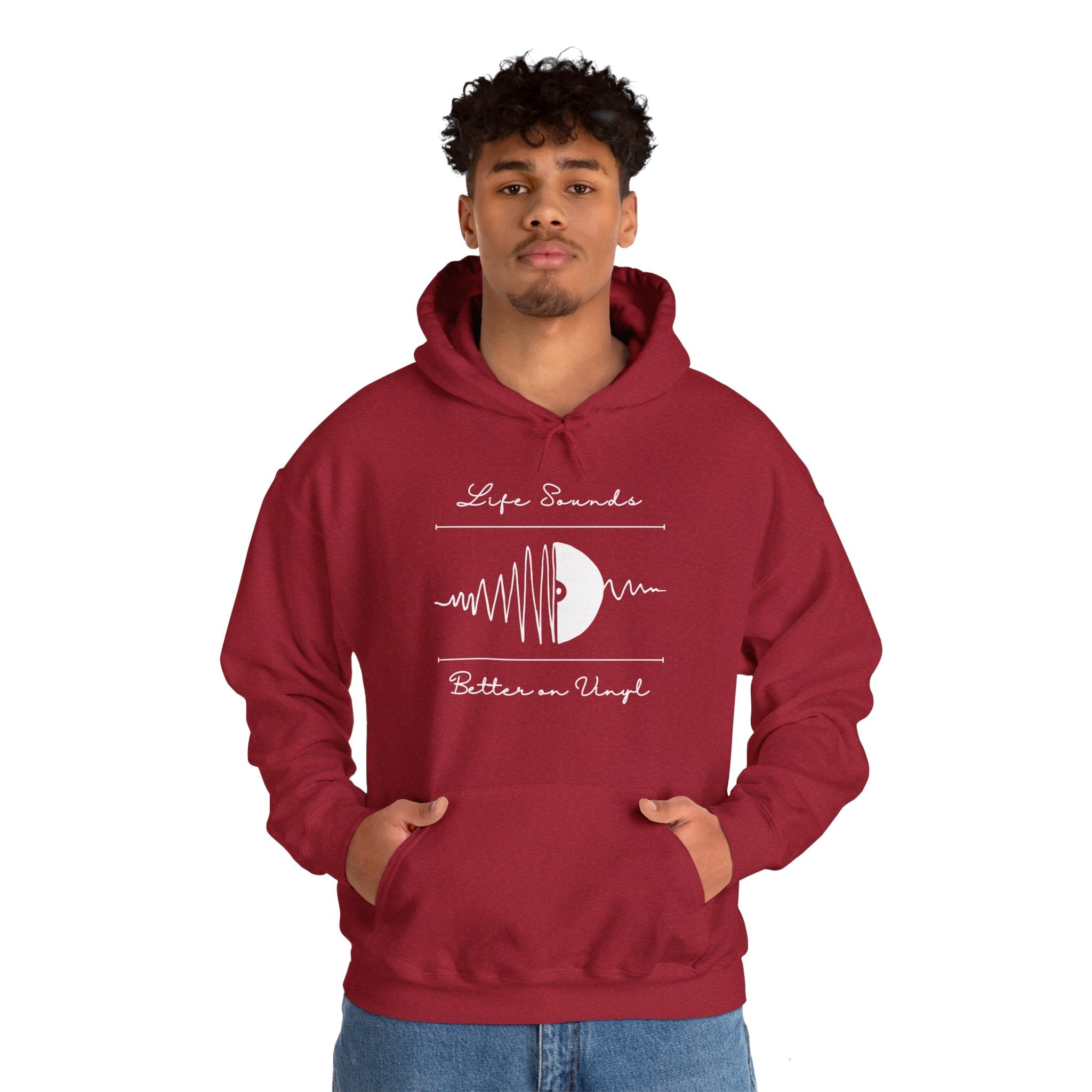 'Life Sounds Better on Vinyl' Men's Hoodie