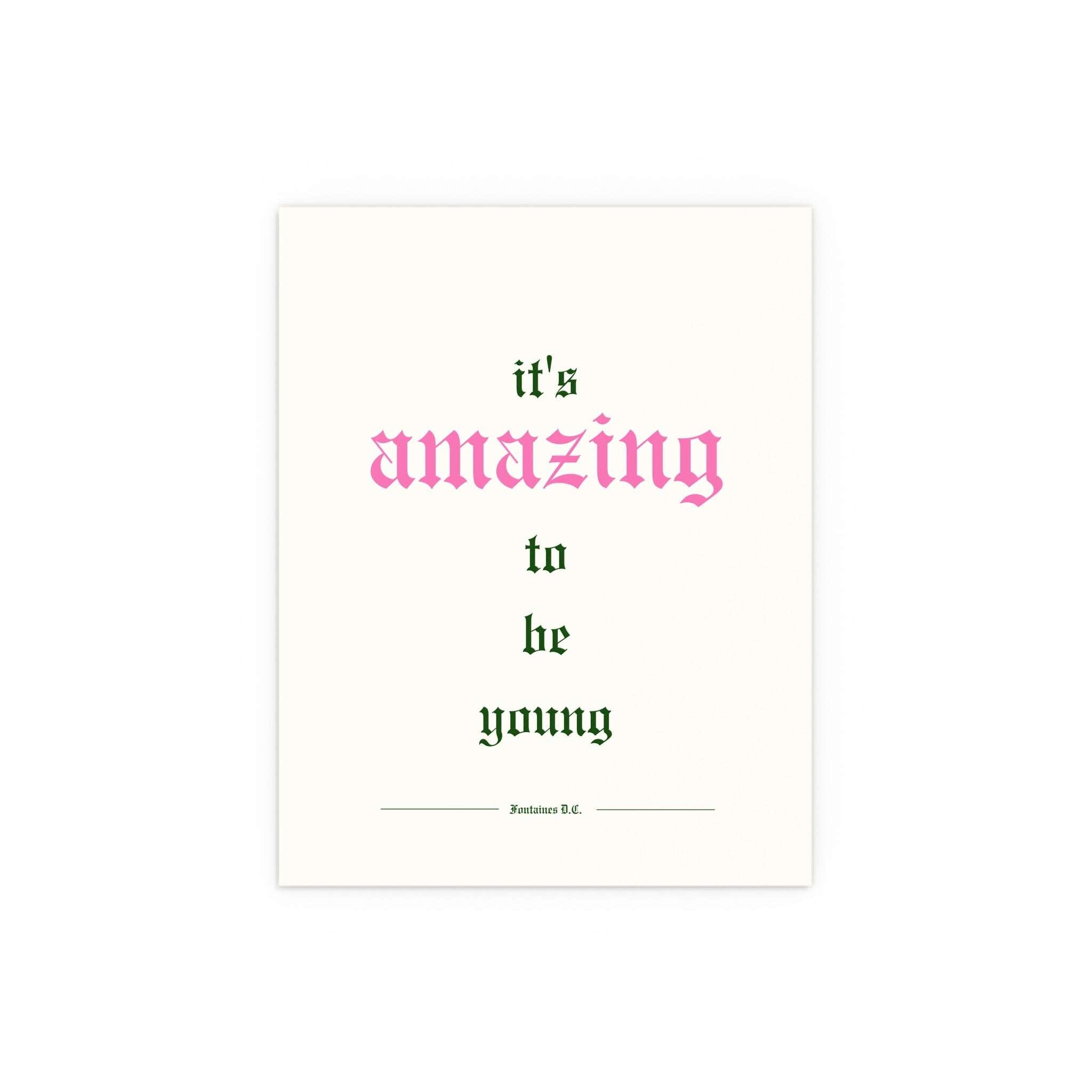 Fontaines DC - It's Amazing To Be Young (Off-white)