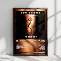 Fear Factory "Obsolete" Album Cover Poster - with Complete Tracklist