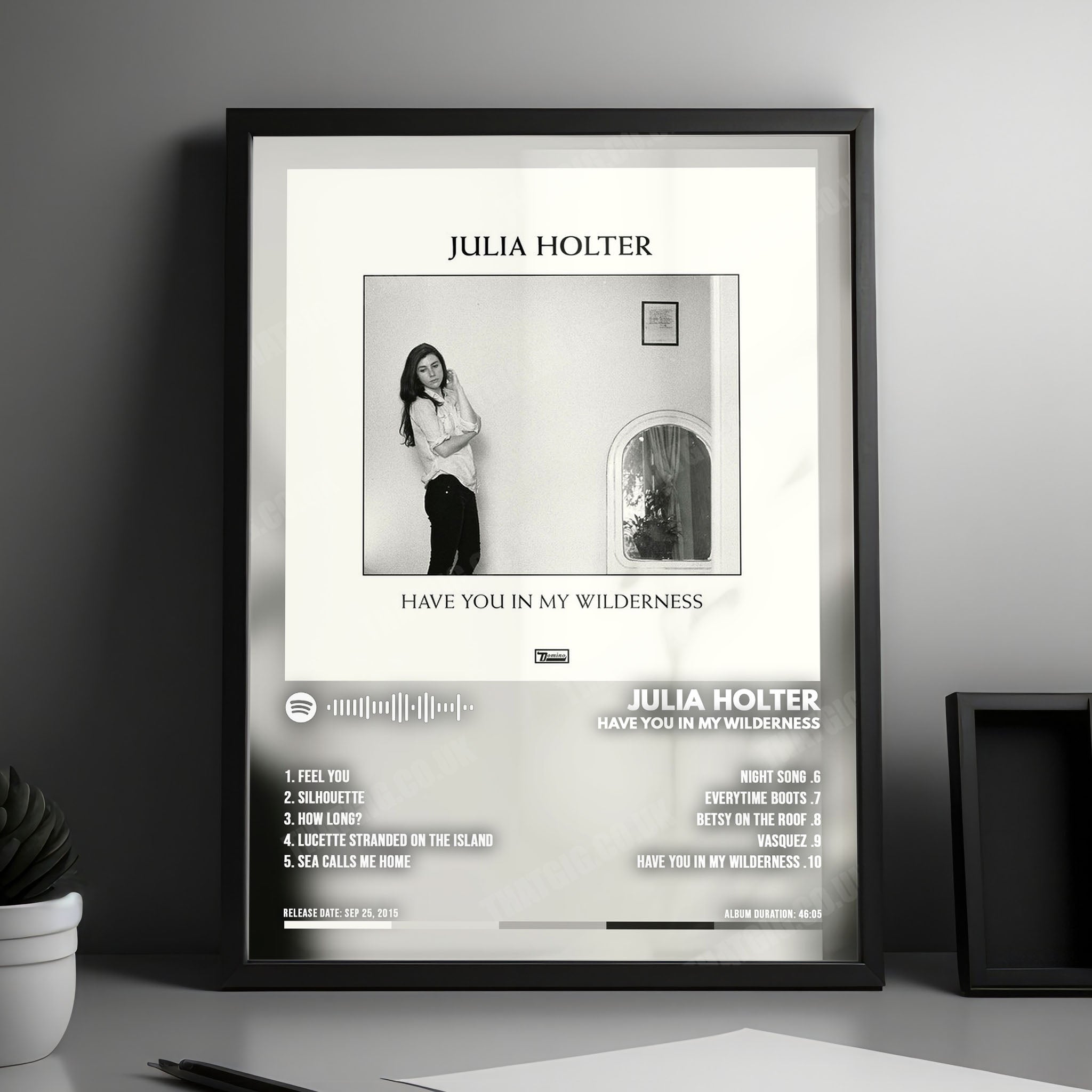 Julia Holter "Have You in My Wilderness" Album Cover Poster - with Complete Tracklist
