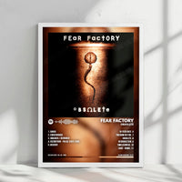 Fear Factory "Obsolete" Album Cover Poster - with Complete Tracklist