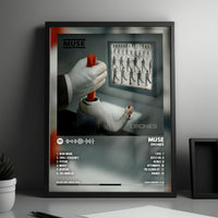 Muse "Drones" Album Cover Poster - with Complete Tracklist