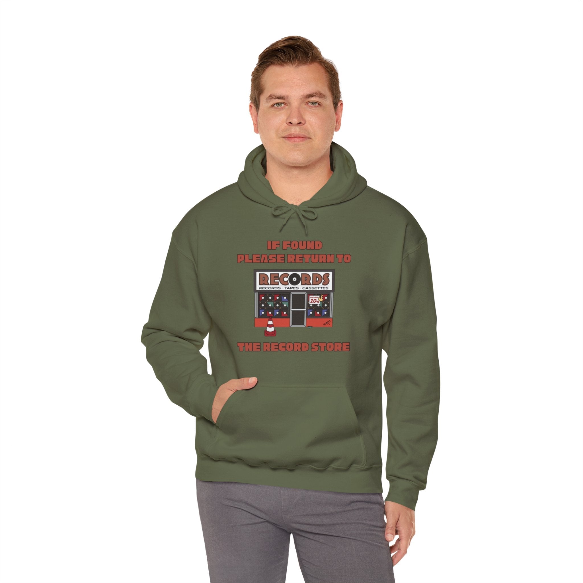 'If Found, Please Return to the Record Store' Men's Hoodie