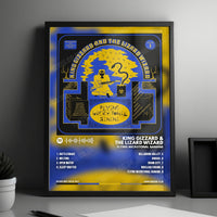 King Gizzard & The Lizard Wizard "Flying Microtonal Banana" Album Cover Poster - with Complete Tracklist