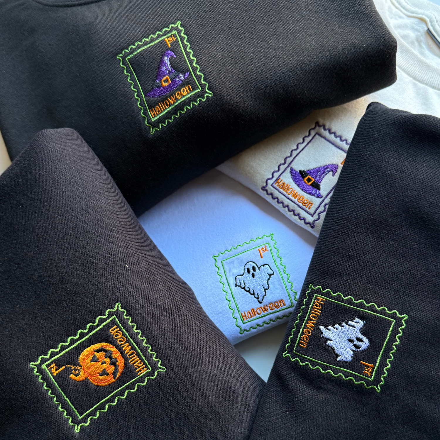 Cute Spooky Ghost Sweatshirt - Halloween - Relaxed Fit