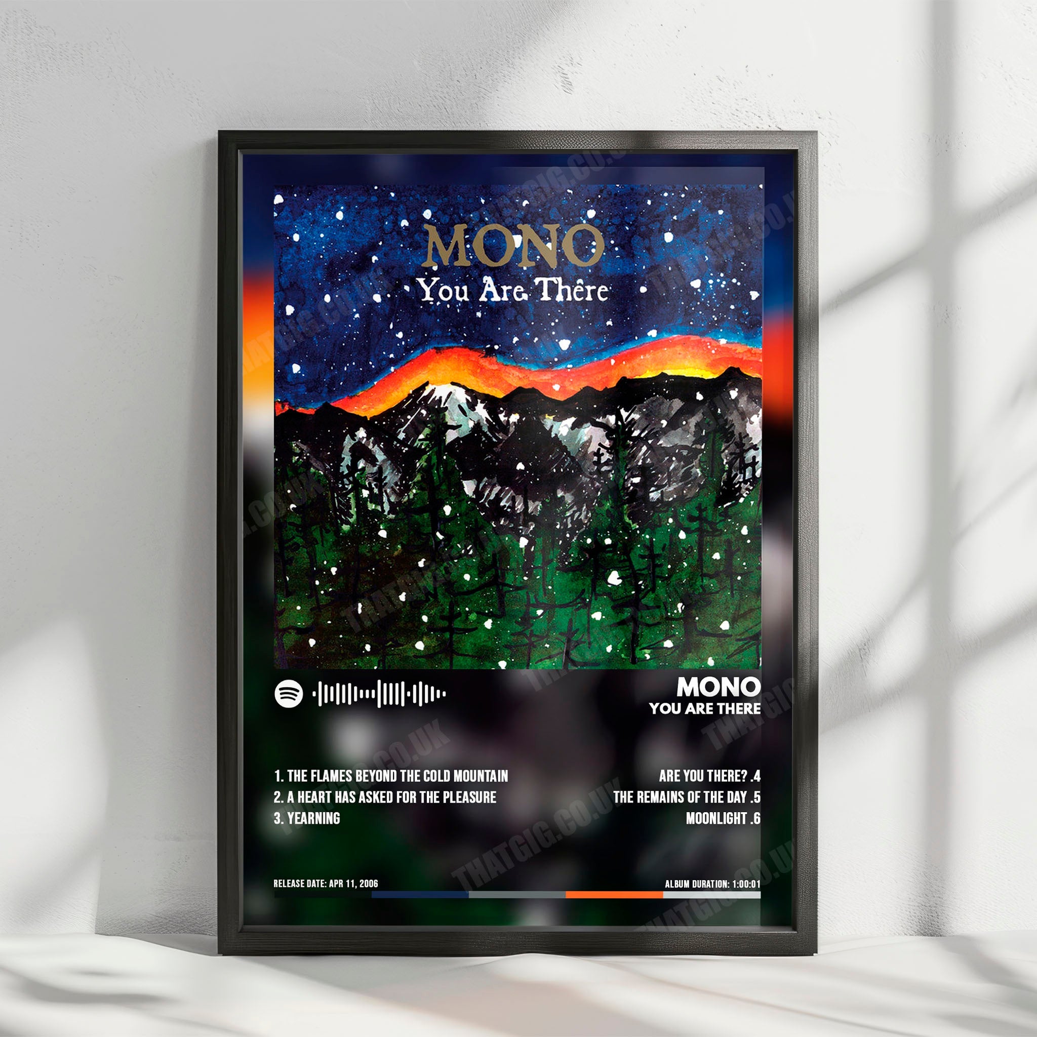 Mono "You Are There" Album Cover Poster - with Complete Tracklist