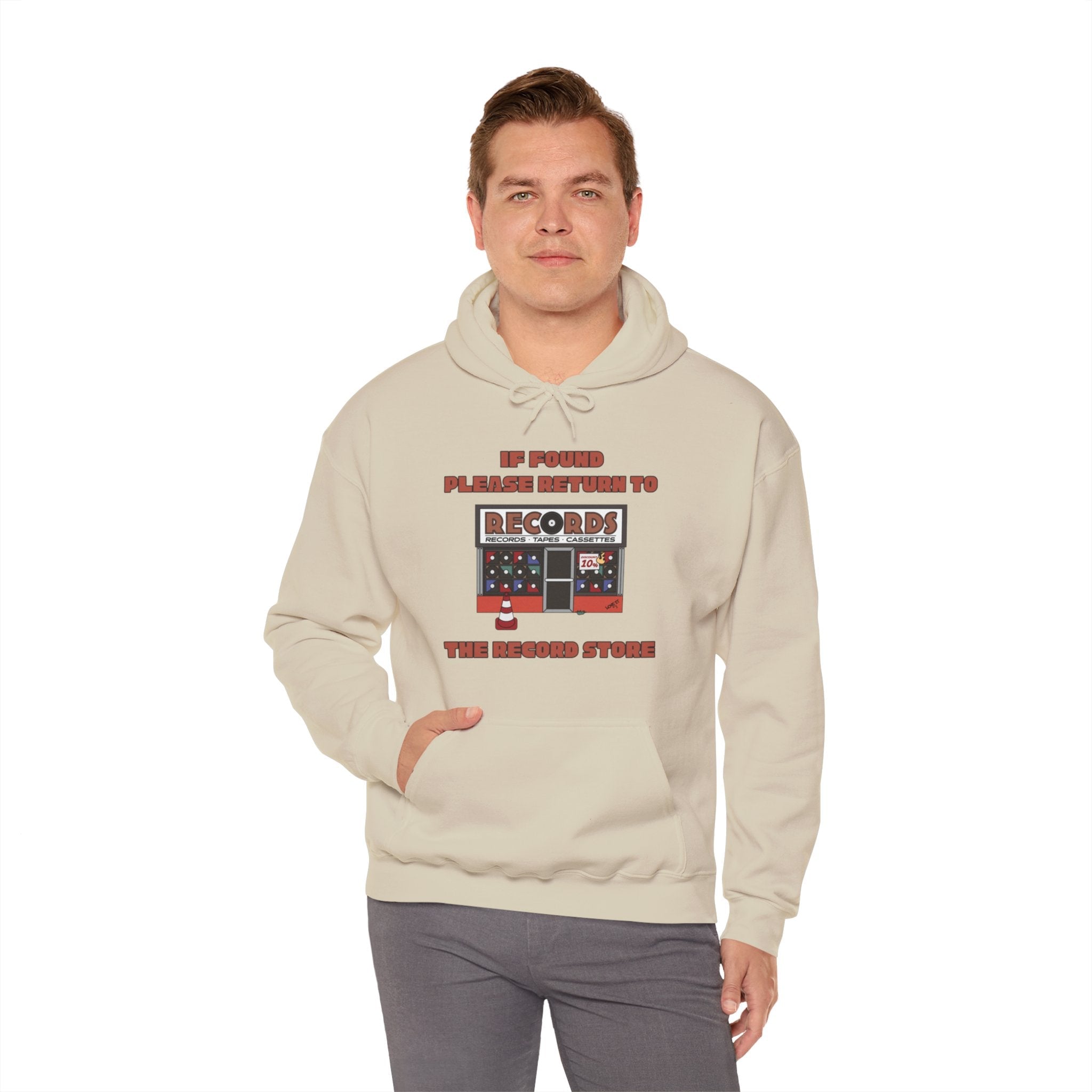 'If Found, Please Return to the Record Store' Men's Hoodie