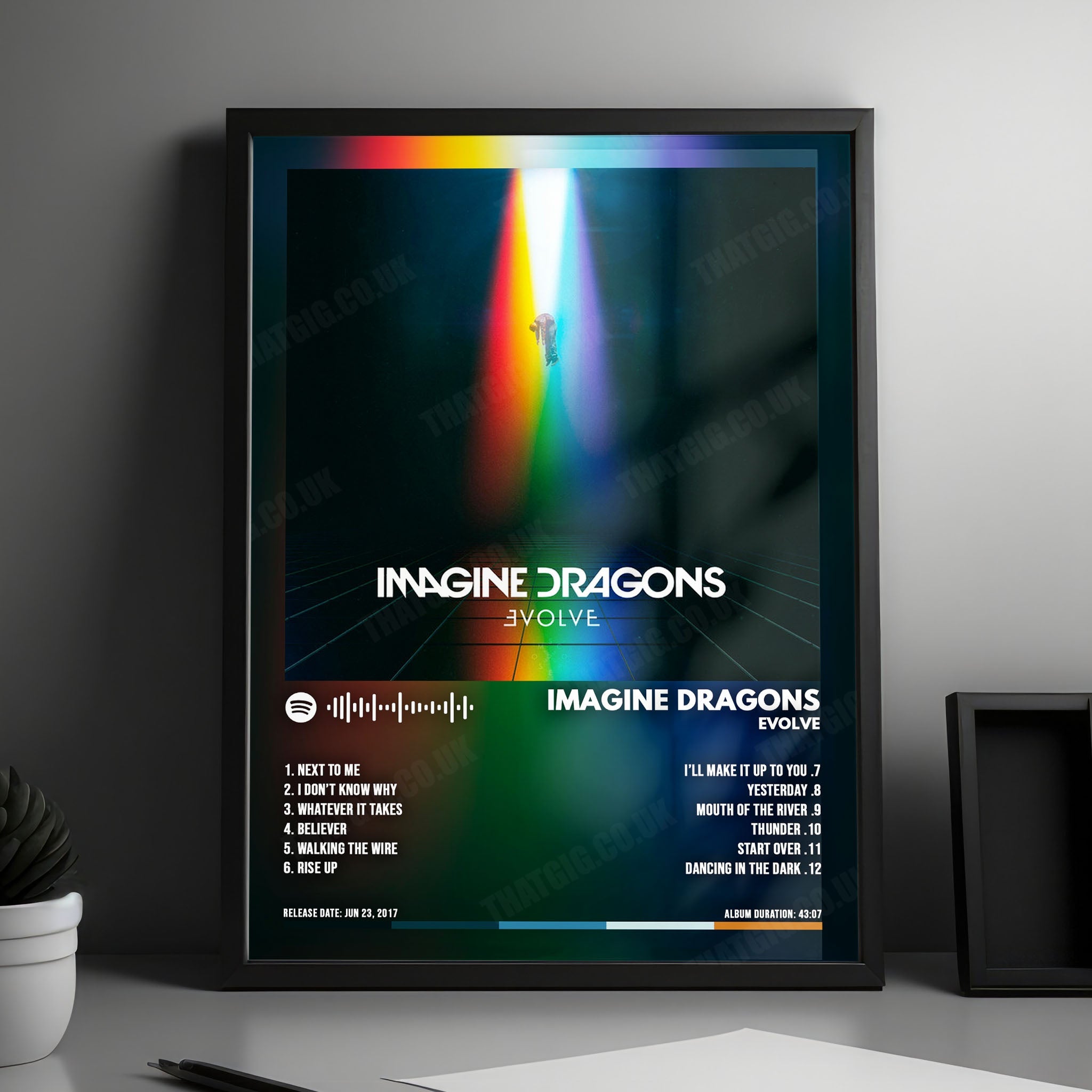 Imagine Dragons "Evolve  " Album Cover Poster - with Complete Tracklist