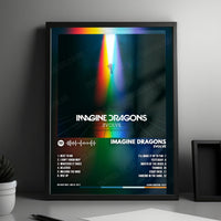 Imagine Dragons "Evolve  " Album Cover Poster - with Complete Tracklist