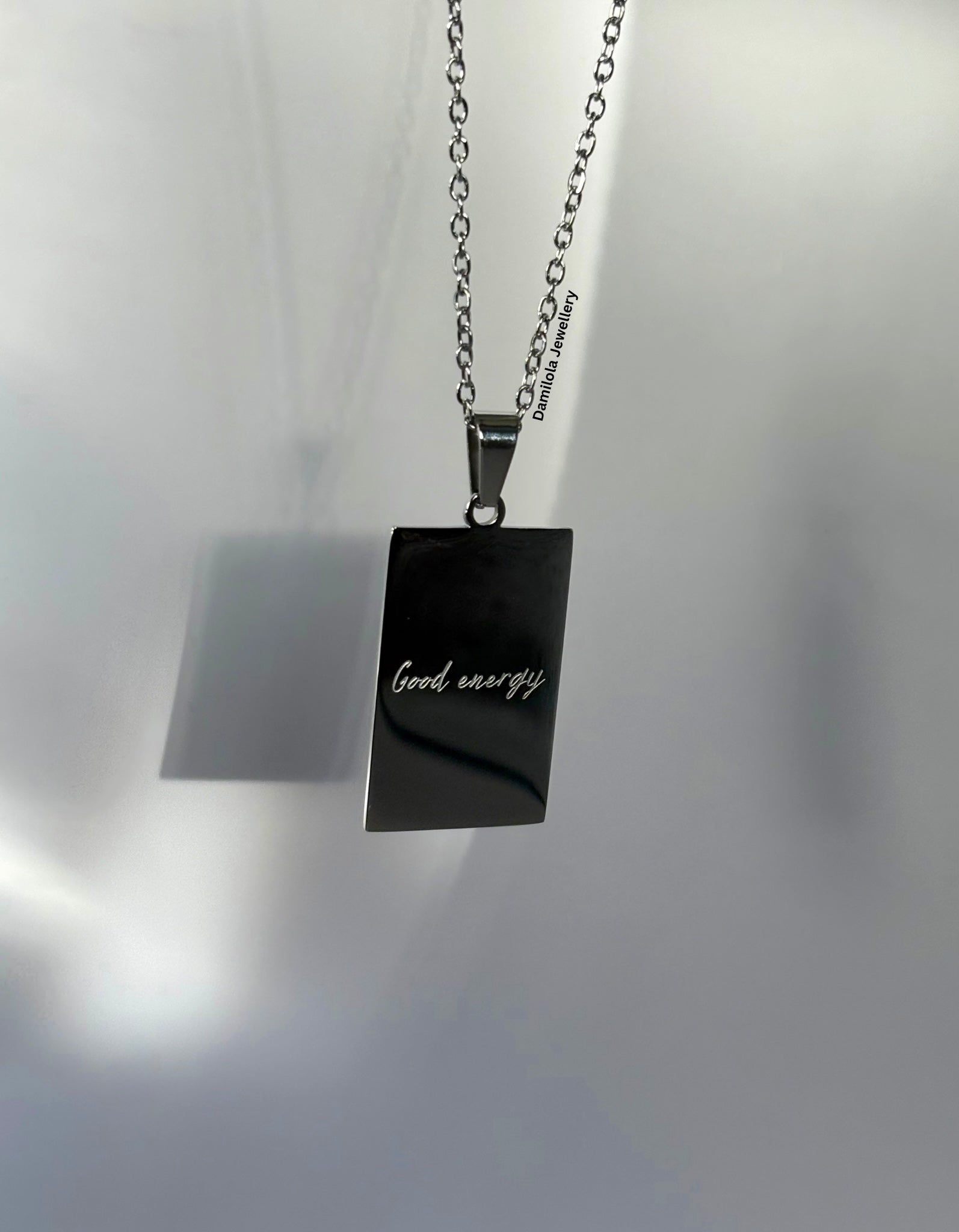‘Good energy. No negativity’ Necklace - Gold/Silver - Double Sided