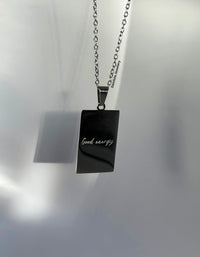 ‘Good energy. No negativity’ Necklace - Gold/Silver - Double Sided