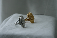 The Benin Mask Ring - Silver/Gold