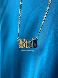 Old School Custom Name Necklace