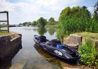 Mahee Eco Tandem Kayak | 100% Ocean Plastic | Black | Stable & Durable