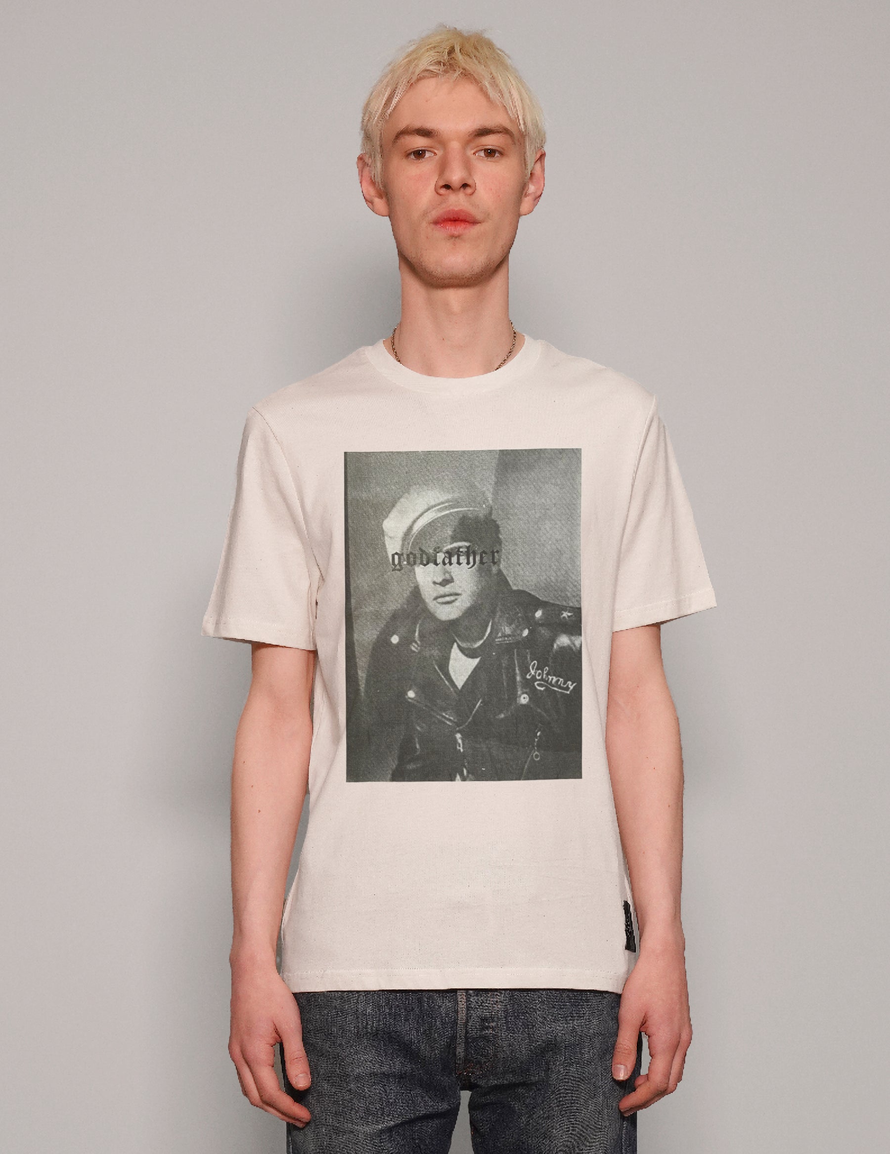 'Godfather' T-Shirt in Ecru