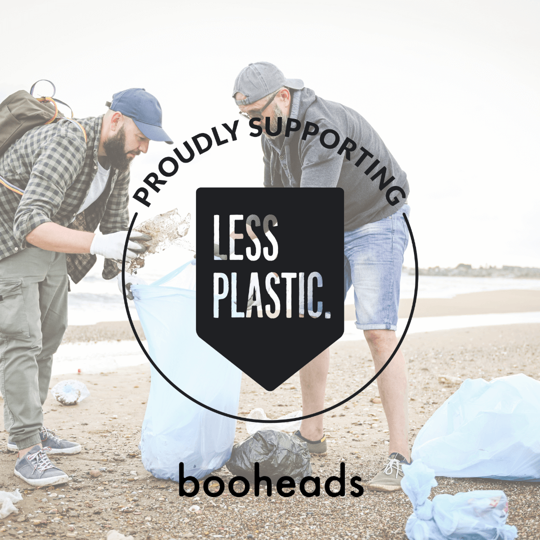 booheads - 1PK - Bamboo Toothbrush - Green | Biodegradable, bamboo and plant-based