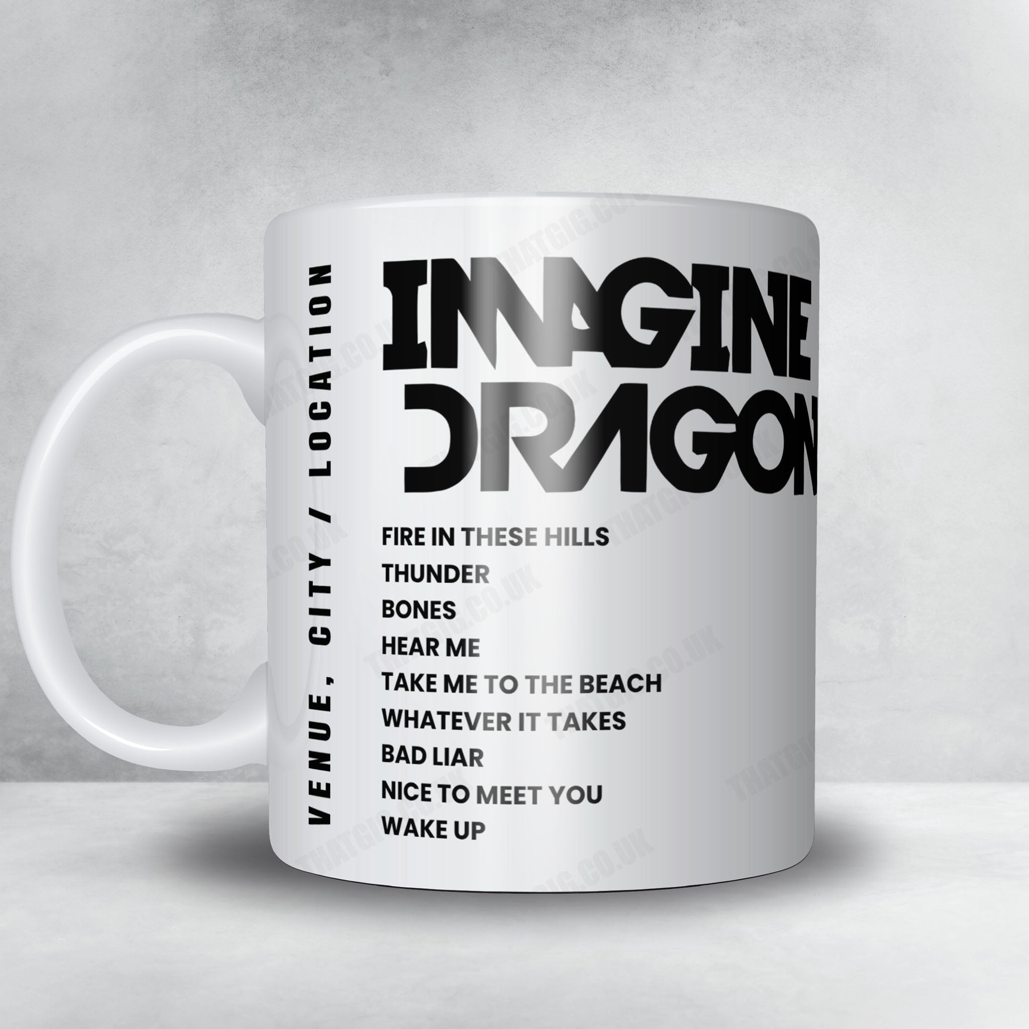 Imagine Dragons Setlist Mug - Hollywood Bowl, Los Angeles - October 26th, 2024