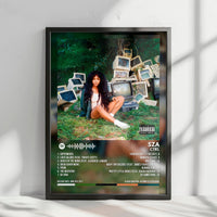 Sza "Ctrl" Album Cover Poster - with Complete Tracklist