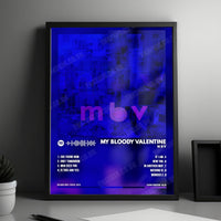 My Bloody Valentine "m b v" Album Cover Poster - with Complete Tracklist