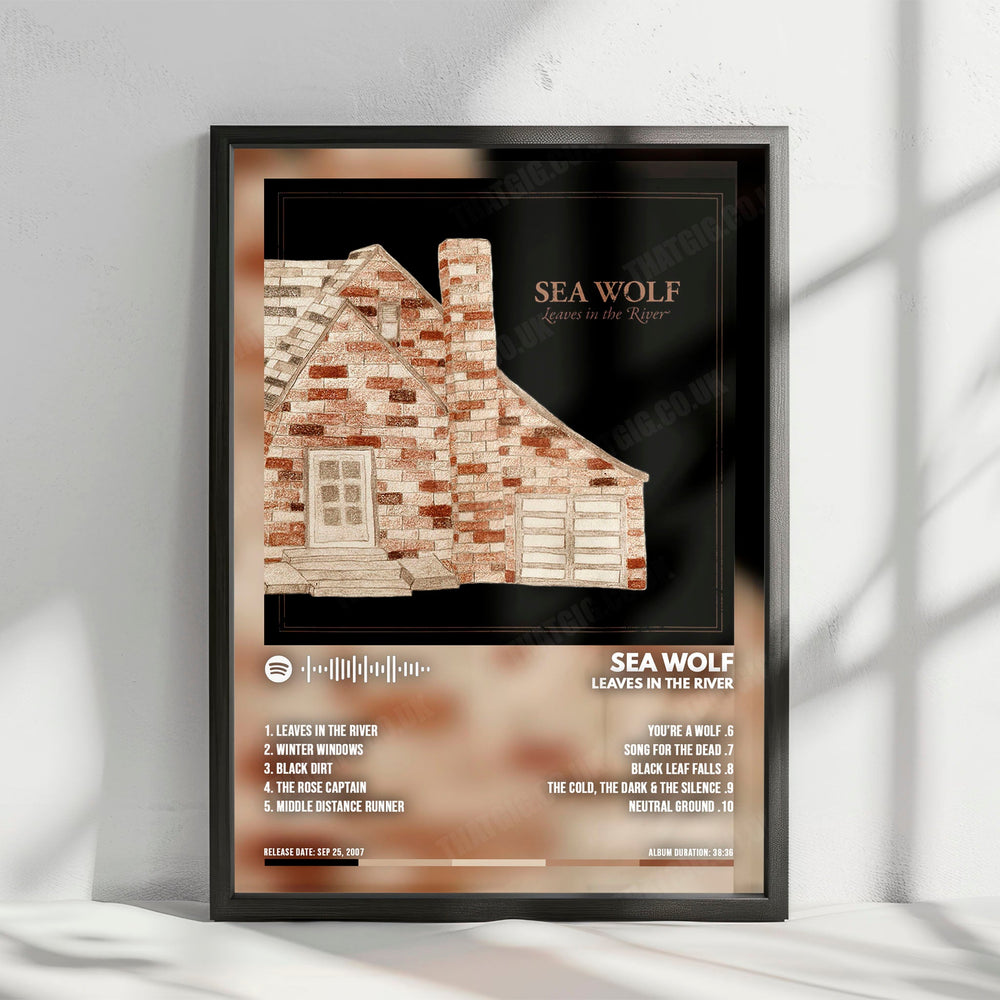 Sea Wolf "Leaves in the River" Album Cover Poster - with Complete Tracklist