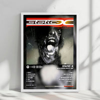 Static-X "Wisconsin Death Trip" Album Cover Poster - with Complete Tracklist