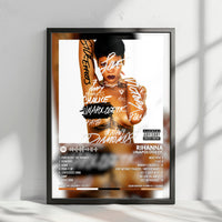 Rihanna "Unapologetic" Album Cover Poster - with Complete Tracklist