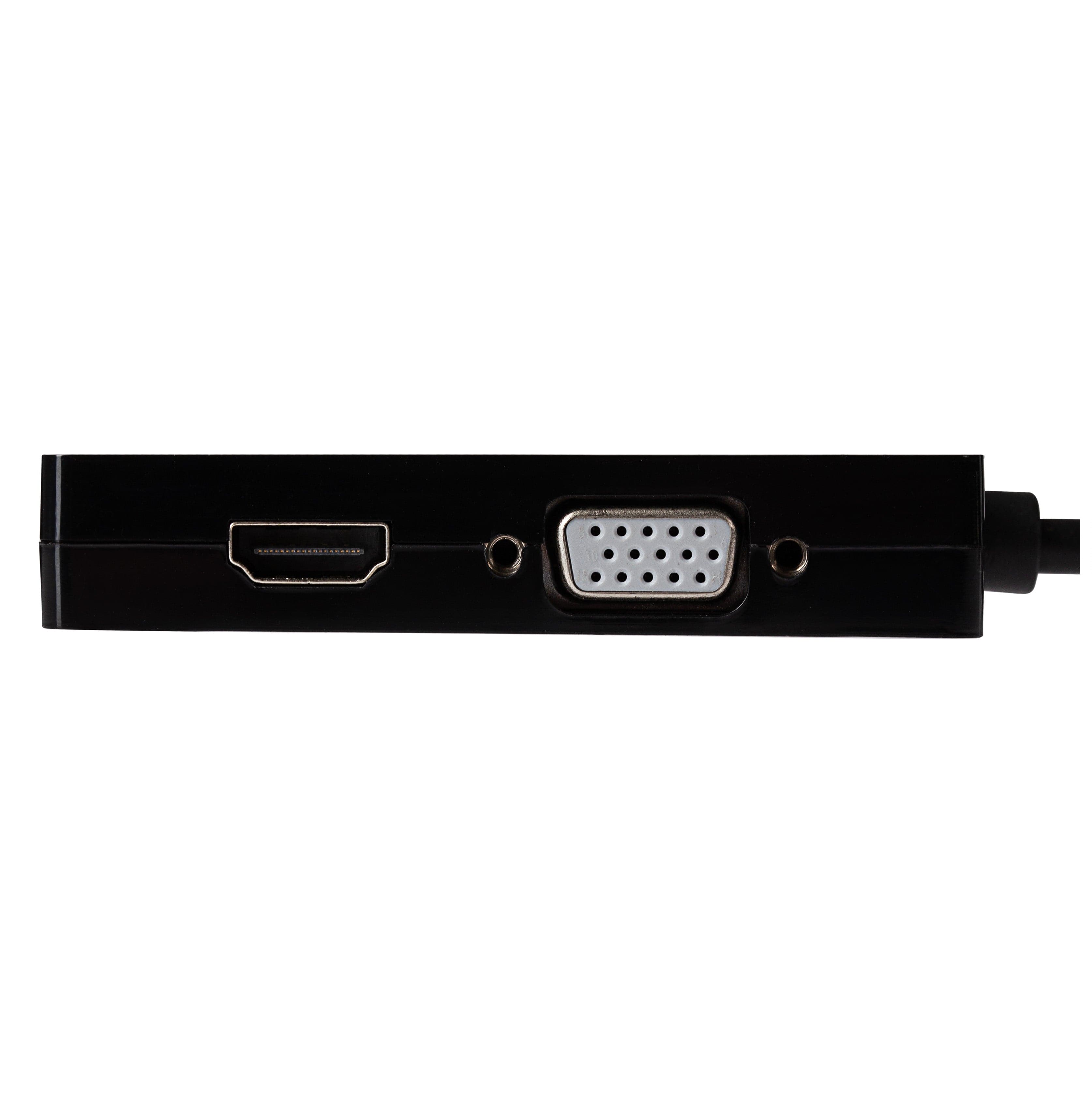 Nikkai Mini Displayport Multiport Hub to 4K HDMI / VGA DVI-I 24+5 Pin / DisplayPort 1.2