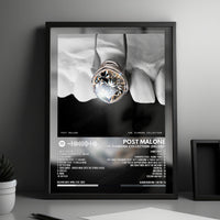 Post Malone "The Diamond Collection (Deluxe)" Album Cover Poster - with Complete Tracklist