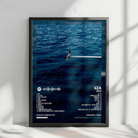 Sza "SOS" Album Cover Poster - with Complete Tracklist