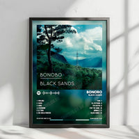 Bonobo "Black Sands" Album Cover Poster - with Complete Tracklist