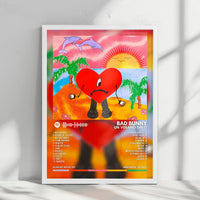 Bad Bunny "Un Verano Sin Ti" Album Cover Poster - with Complete Tracklist