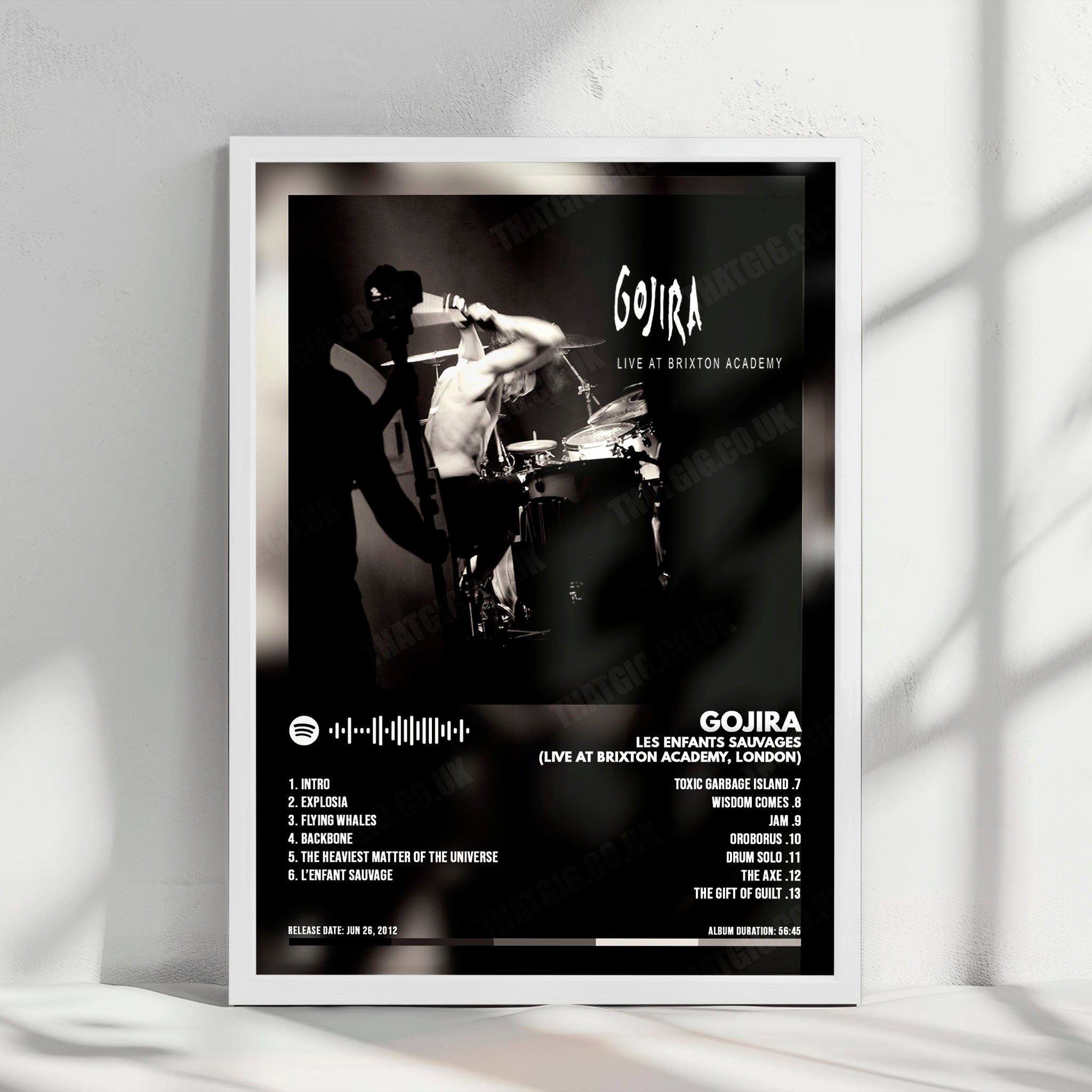 Gojira "L'Enfant Sauvage" Album Cover Poster - with Complete Tracklist