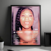 Drake "Her Loss" Album Cover Poster - with Complete Tracklist