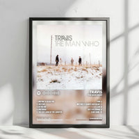 Travis "The Man Who" Album Cover Poster - with Complete Tracklist