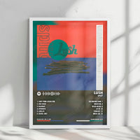 Lush "Split" Album Cover Poster - with Complete Tracklist