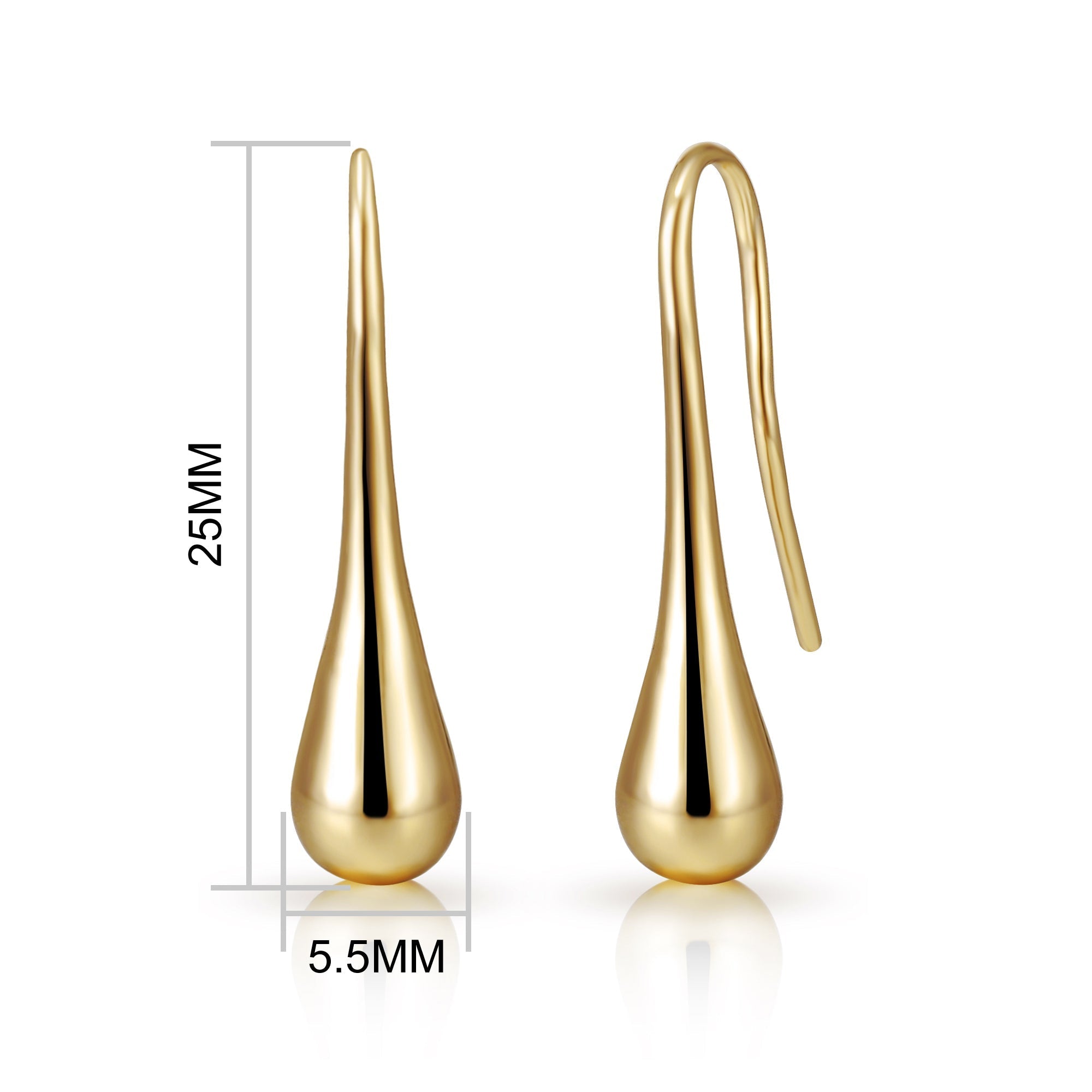 5 Pairs of Gold Plated Earrings