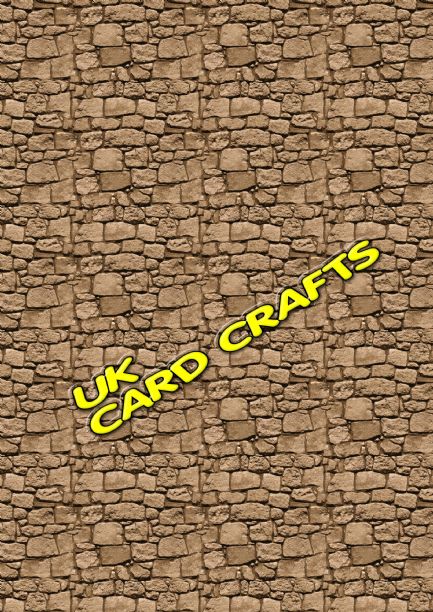 5 x A4 Stone Wall Design Backing Papers