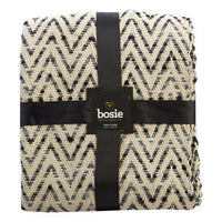 Bosie Grey Woven Chevron Throw
