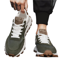 Men's Casual Multi-Color Low-Top Lace-Up Sneakers
